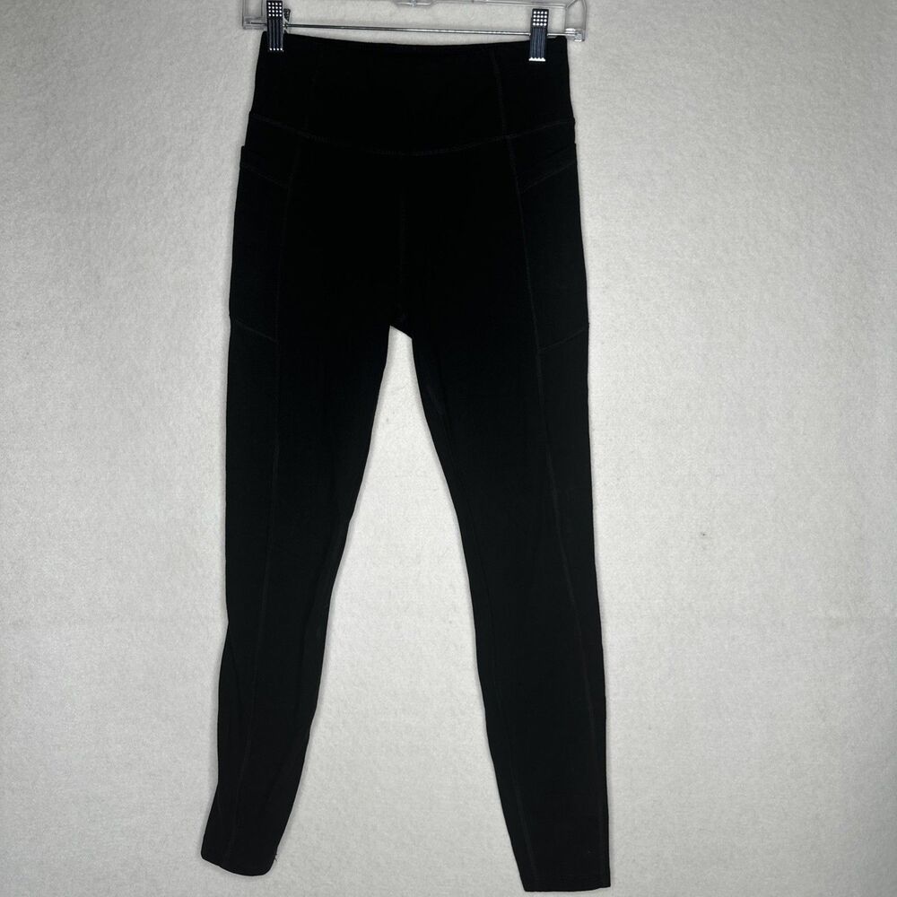 Athletic Works Leggings XS (0-2) Active High Rise Waist Black Women's